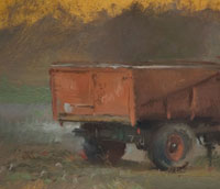 Trailor, Oil, 2007, 6.5in X 12in